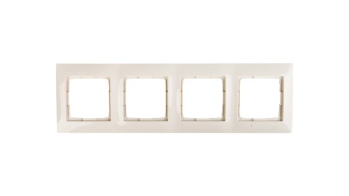 Simon 54 Premium Ramka poczwórna kremowa DR4/41