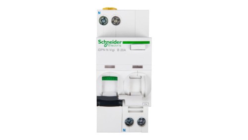Wyłącznik różnicowo-nadprądowy 2P 20A B 0,03A typ AC iDPN N VIGI A9D55620