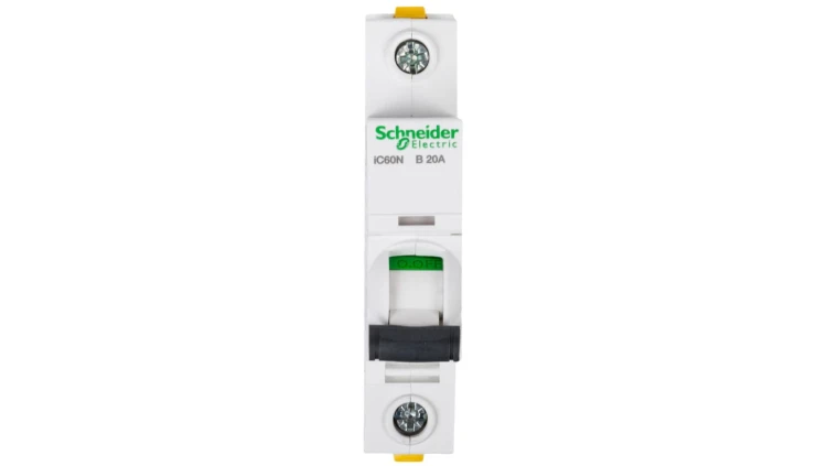 Wyłącznik nadprądowy 1P B 20A 6kA AC iC60N-B20 Acti9 A9F03120