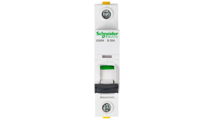 Wyłącznik nadprądowy 1P B 25A 6kA AC iC60N-B25 Acti9 A9F03125