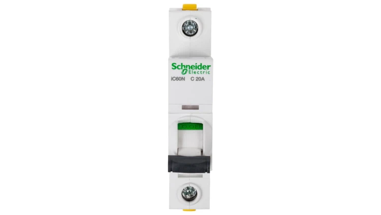 Wyłącznik nadprądowy 1P C 20A 6kA AC iC60N-C20 Acti9 A9F04120