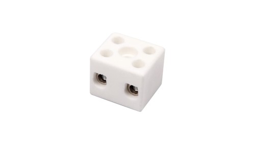 Złączka gwintowa porcelanowa 10mm² 2-tory biała z 1 otworem montażowym CPO-15A-2P 80722516 /20szt./