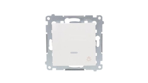 Simon 54 Przycisk /światło/ z podświetleniem, szybkozłącza, biały DS1L.01/11
