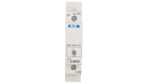 Lampka modułowa 1-fazowa biała 110-240V AC/DC Z-EL/WH230 107494