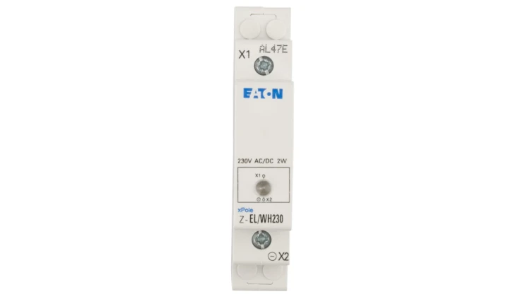 Lampka modułowa 1-fazowa biała 110-240V AC/DC Z-EL/WH230 107494