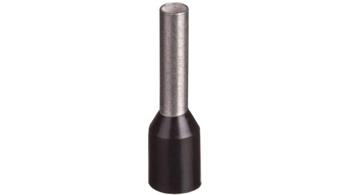 Końcówka tulejkowa izolowana TI 1,5mm2/8mm czarna cynowana TI1,5L8x500 /500szt./