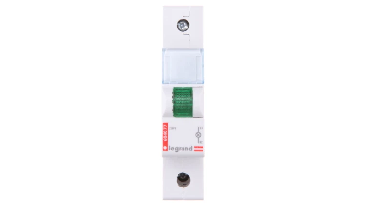 Lampka modułowa 1-fazowa zielona 230-250V AC L313 604077