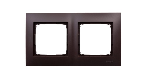 Simon 54 Premium Ramka podwójna brąz mat /do karton-gips/ DRK2/46