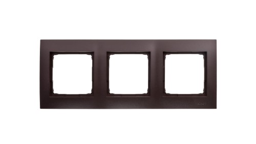 Simon 54 Premium Ramka potrójna brąz mat DR3/46