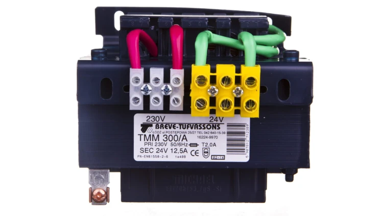 Transformator 1-fazowy bezpieczeństwa TMM 300/A 230/ 24V 12,5A, Ta 40, 16224-9970