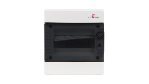 Rozdzielnica modułowa 1x8 podtynkowa /transparentna/ IP40 ECM8PT DIDO 001101010