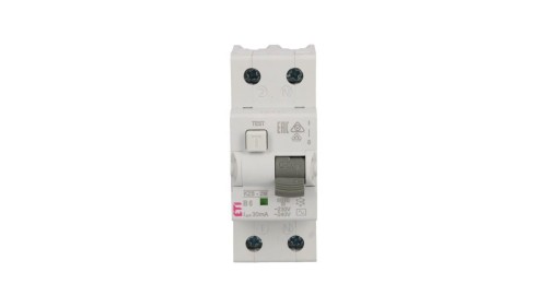Wyłącznik różnicowo-nadprądowy 2P 6A B 0,03A typ AC KZS-2M 002173101