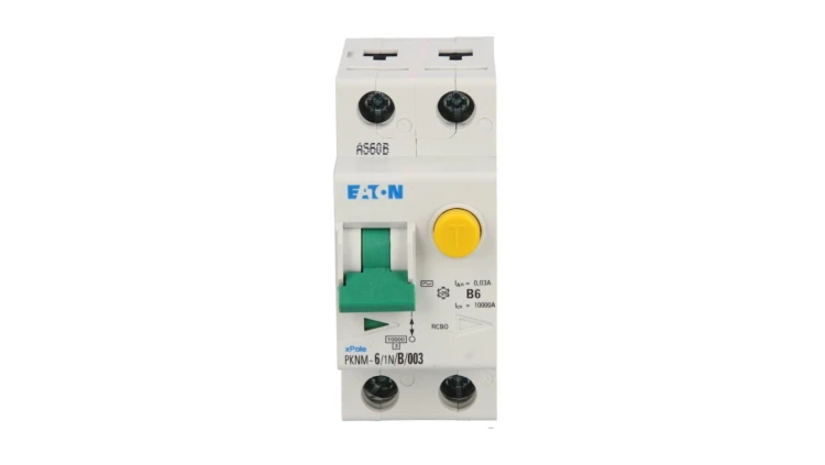 Wyłącznik różnicowo-nadprądowy 2P 6A B 0,03A typ AC PKNM 6/1N/B/003 236007
