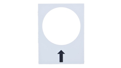 Tabliczka opisowa biała prostokatna 30x40mm W PRAWO WOLNO ZB2BY4907