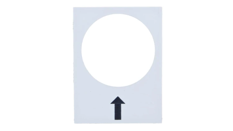 Tabliczka opisowa biała prostokatna 30x40mm W PRAWO WOLNO ZB2BY4907