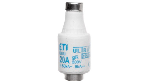 Wkładka bezpiecznikowa 20A DII gR 500V DIIUQ20A E27 004322006