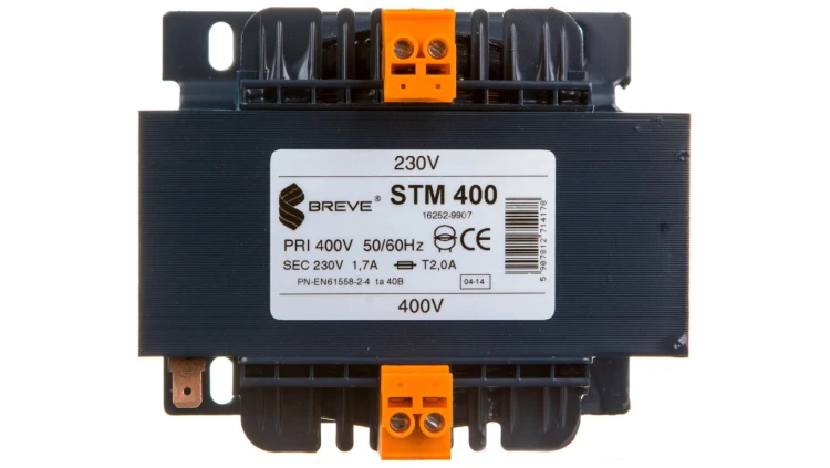 Transformator 1-fazowy separacyjny STM 400 400/230V 1,7A, Ta 40, 16252-9907