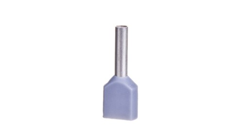 Końcówka tulejkowa izolowana TID 2x0,75mm2/8mm szara cynowana 00652 TID2x0,75L8 /100szt./