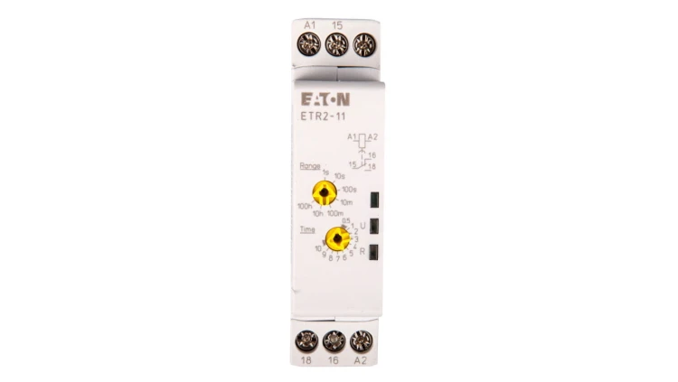 Przekaźnik czasowy 1P 3A 0,05sek-100h 24–240V AC, 24–48V DC opoźnione załączenie ETR2-11 262684