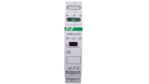 Lampka modułowa 1-fazowa czerwony 10-30V AC/DC LK-712R-10-30V