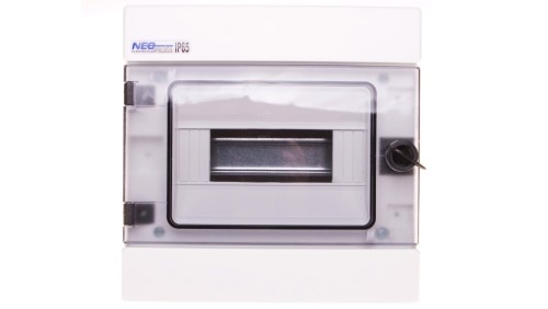 Rozdzielnica hermetyczna modułowa (500V AC ,1000V DC) 1x8 natynkowa IP65 RH-8 36.8