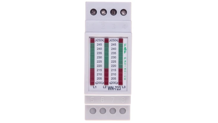 Lampka modułowa 3-fazowa biały 230-400V AC WN-723