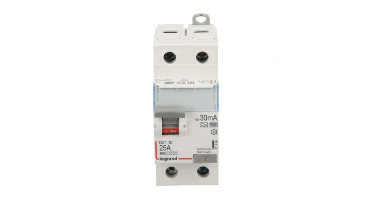 Wyłącznik różnicowoprądowy 2P 25A 0,03A typ F (HPI) SERII DX3 411590