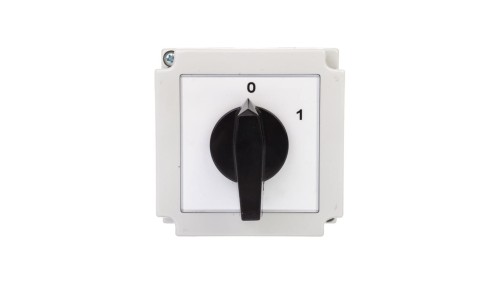 Łącznik krzywkowy 0-1 2P 25A w obudowie 4G25-91-PK R114 63-840395-031