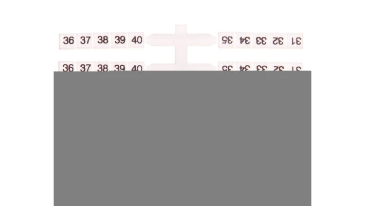 Oznacznik elastyczny do złączek szynowych EO3 /31-40/ 20x10szt. 003901758