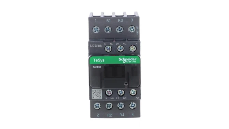 TeSys Deca Stycznik mocy 18A 2Z 2R 24V AC 1Z 1R LC1D188B7
