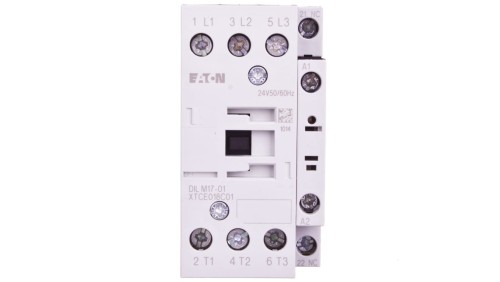 Stycznik mocy 17A 3P 24V AC 0Z 1R DILM17-01(24V50/60HZ) 277040