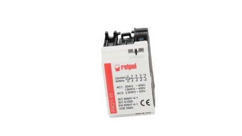 Stycznik mocy 3P 6A 2,2kW 230V AC 1Z 0R RIK21-10-230 2608208
