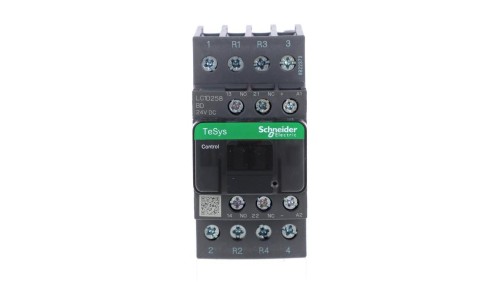 TeSys Deca Stycznik mocy 25A 2Z 2R 24V DC 1Z 1R LC1D258BD