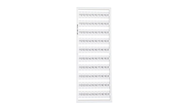 Ramka z oznacznikami 10x 11-20 209-503 /5szt./