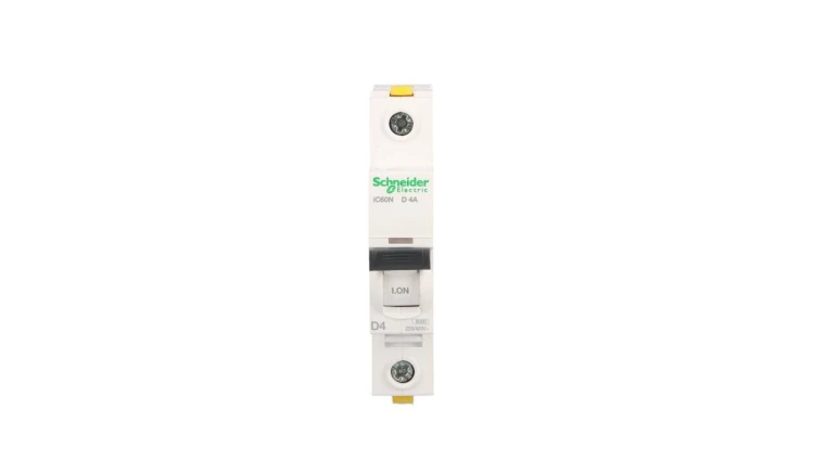 Wyłącznik nadprądowy 1P D 4A 6kA AC iC60N-D4 Acti9 A9F05104